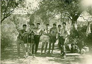 SCOUTS DE FRANCE 5 EME ORAN GROUPE SAINT LOUIS N31 LES ROUTIERS AU BIVOUAC